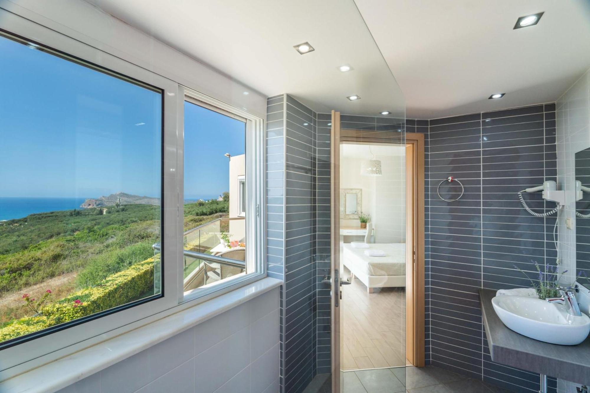 Villa Ariella With Sea View Agia Marina Exteriér fotografie