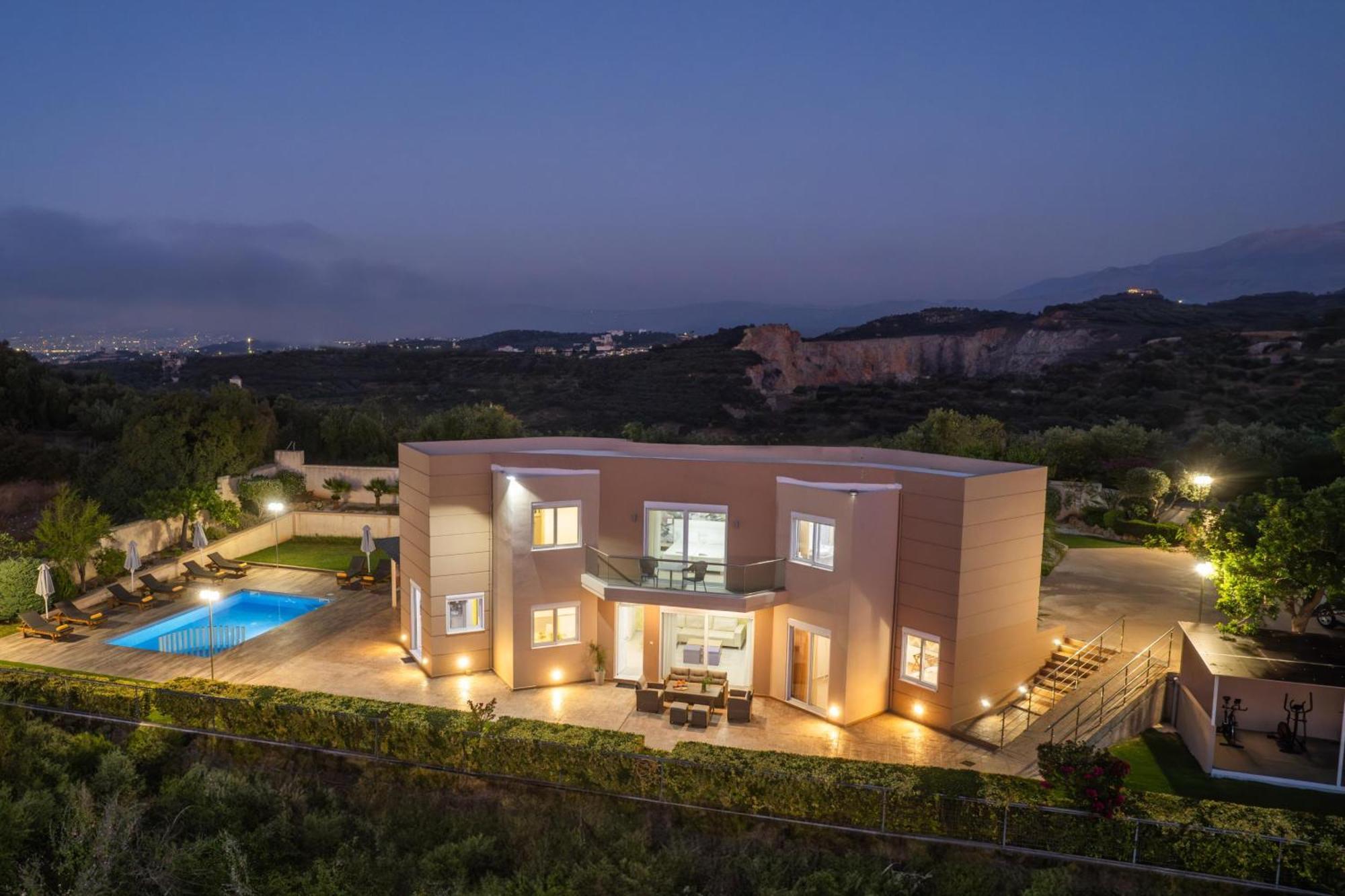 Villa Ariella With Sea View Agia Marina Exteriér fotografie