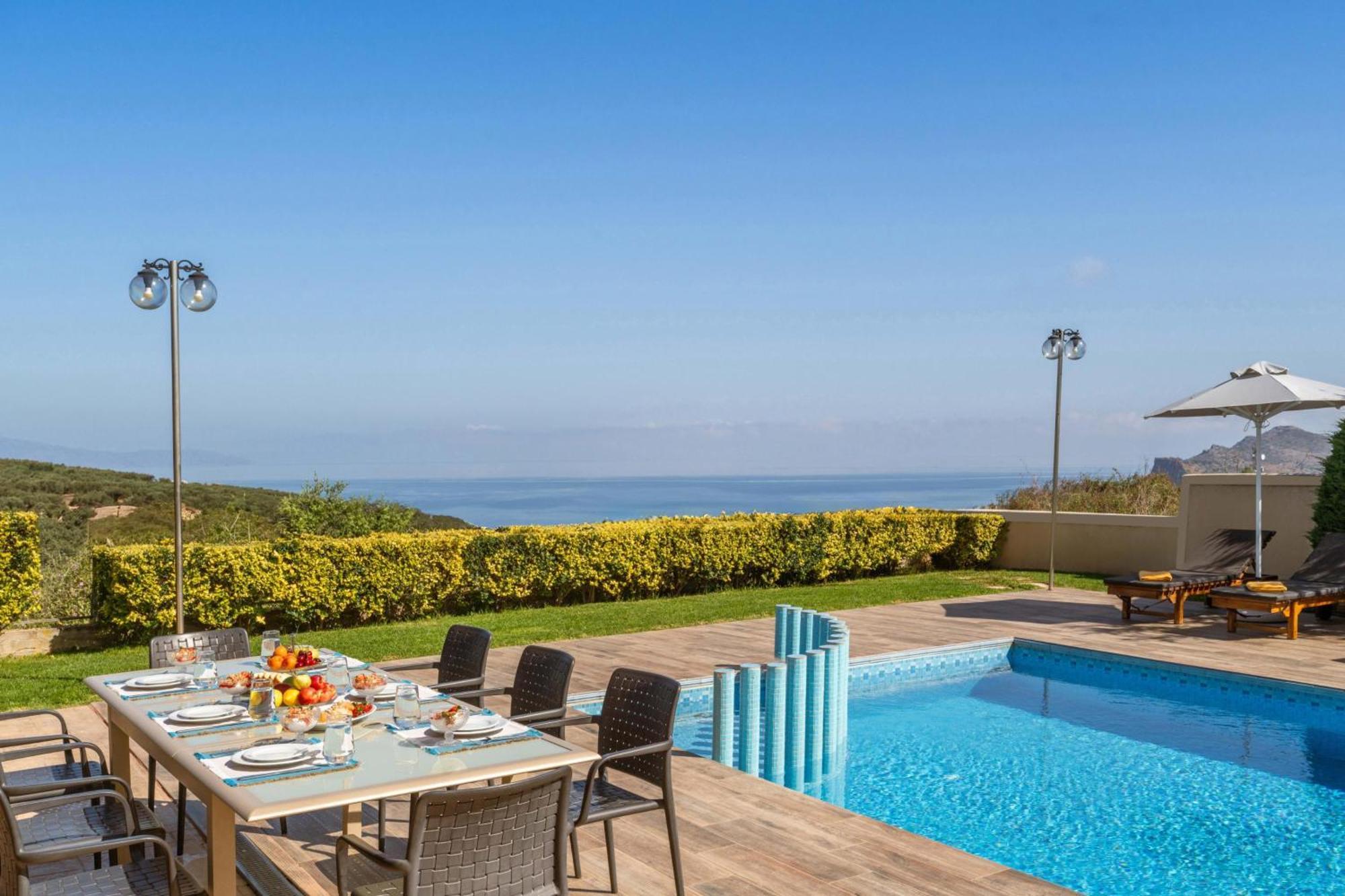 Villa Ariella With Sea View Agia Marina Exteriér fotografie