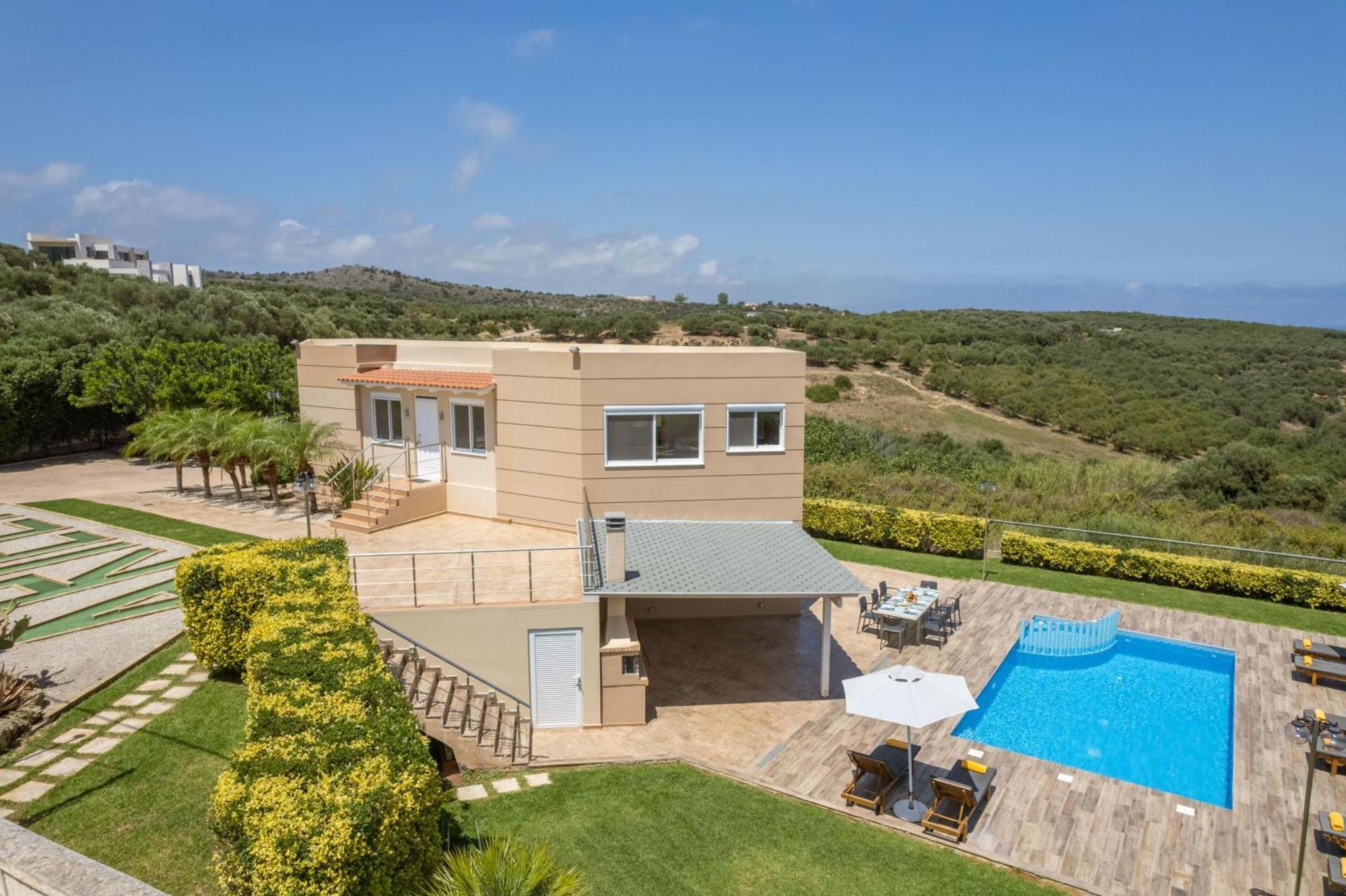 Villa Ariella With Sea View Agia Marina Exteriér fotografie